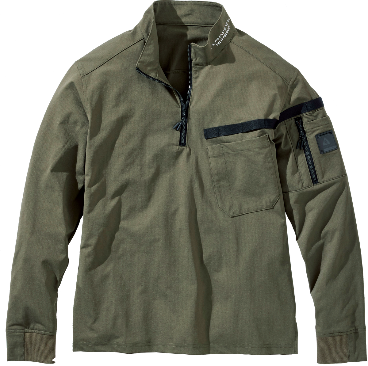 24S103 エア・エスケープ長袖ジップアップシャツ