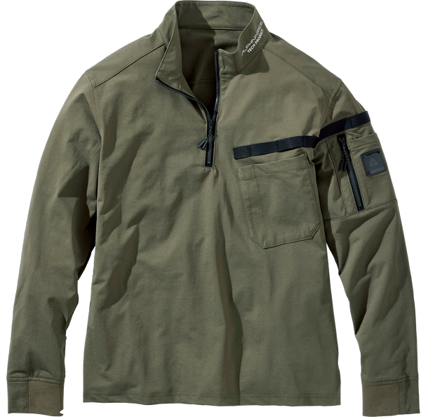 24S103 エア・エスケープ長袖ジップアップシャツ