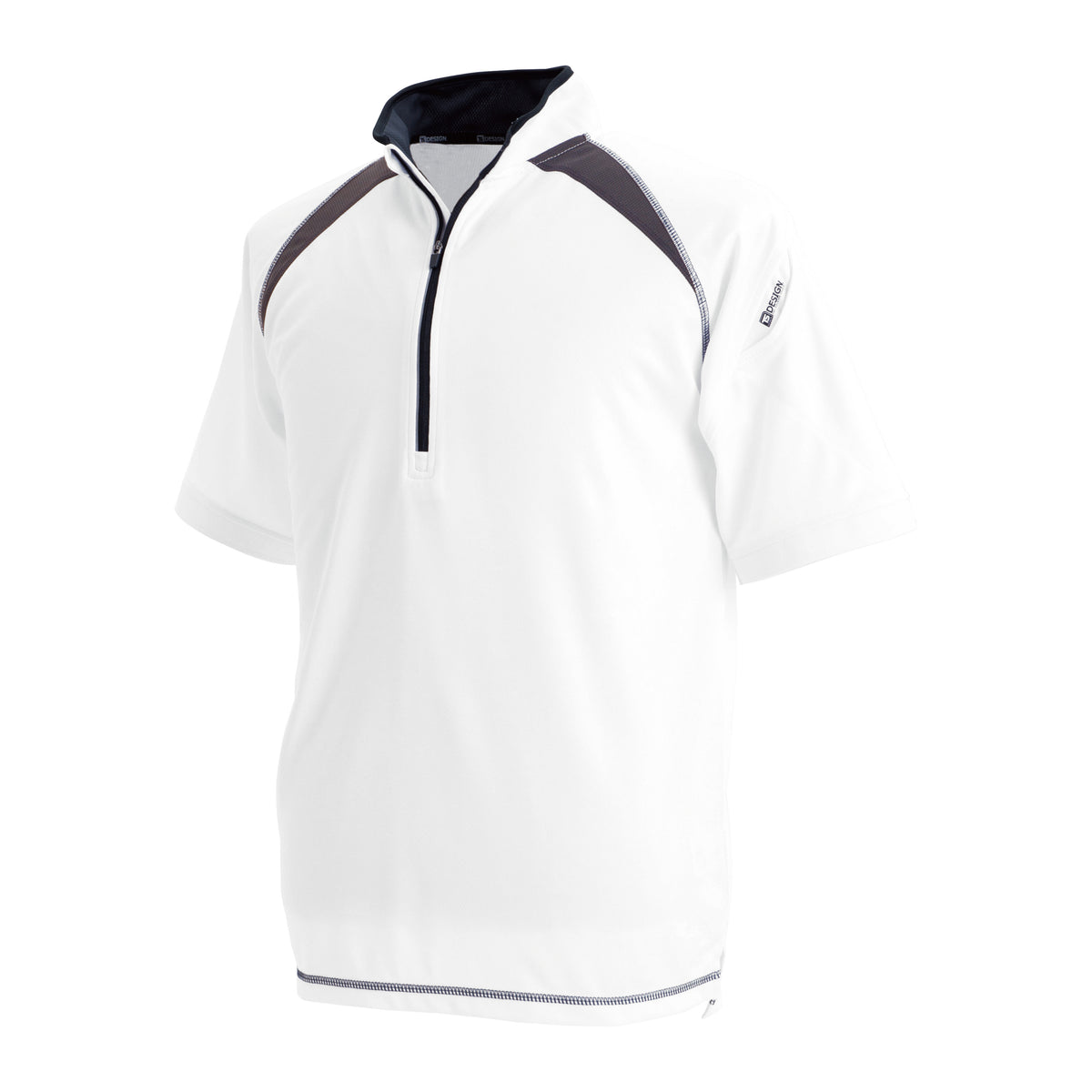 3015 ショートスリーブハーフジップ