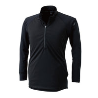 4235 ラミネートロングスリーブジップシャツ