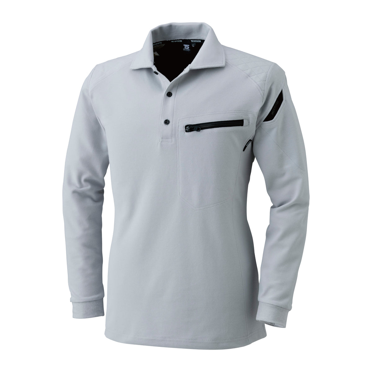 5105 ワークニットロングポロシャツ