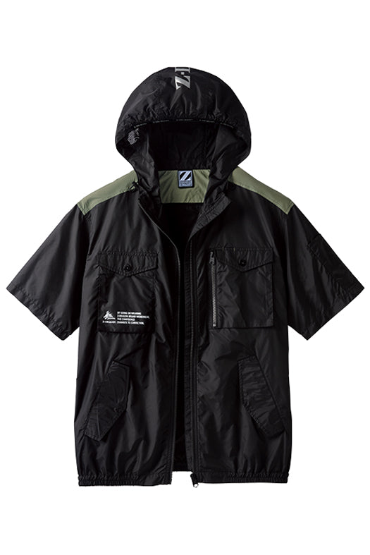74260 空調服®半袖ブルゾン(フード付)