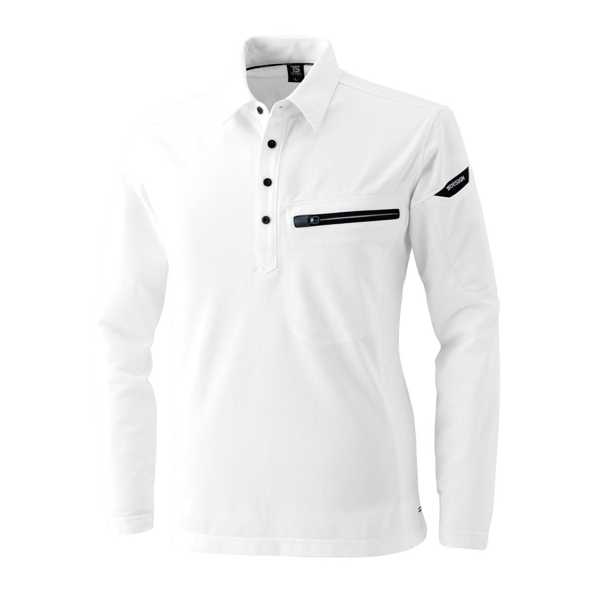 81305 ESワークニットロングポロシャツ