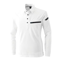 81305 ESワークニットロングポロシャツ