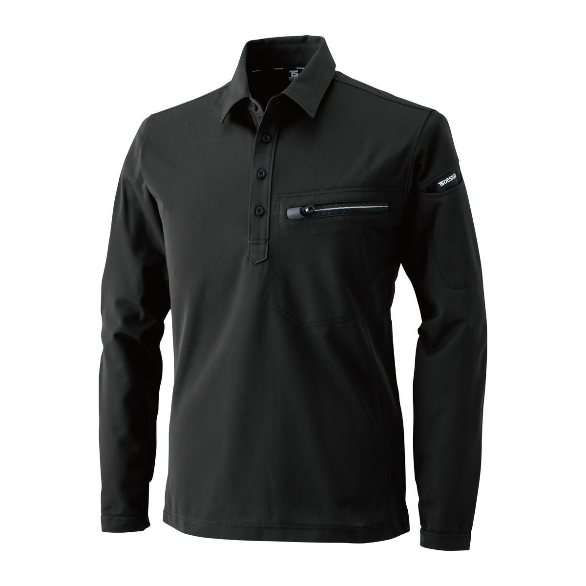 81305 ESワークニットロングポロシャツ