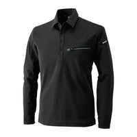 81305 ESワークニットロングポロシャツ