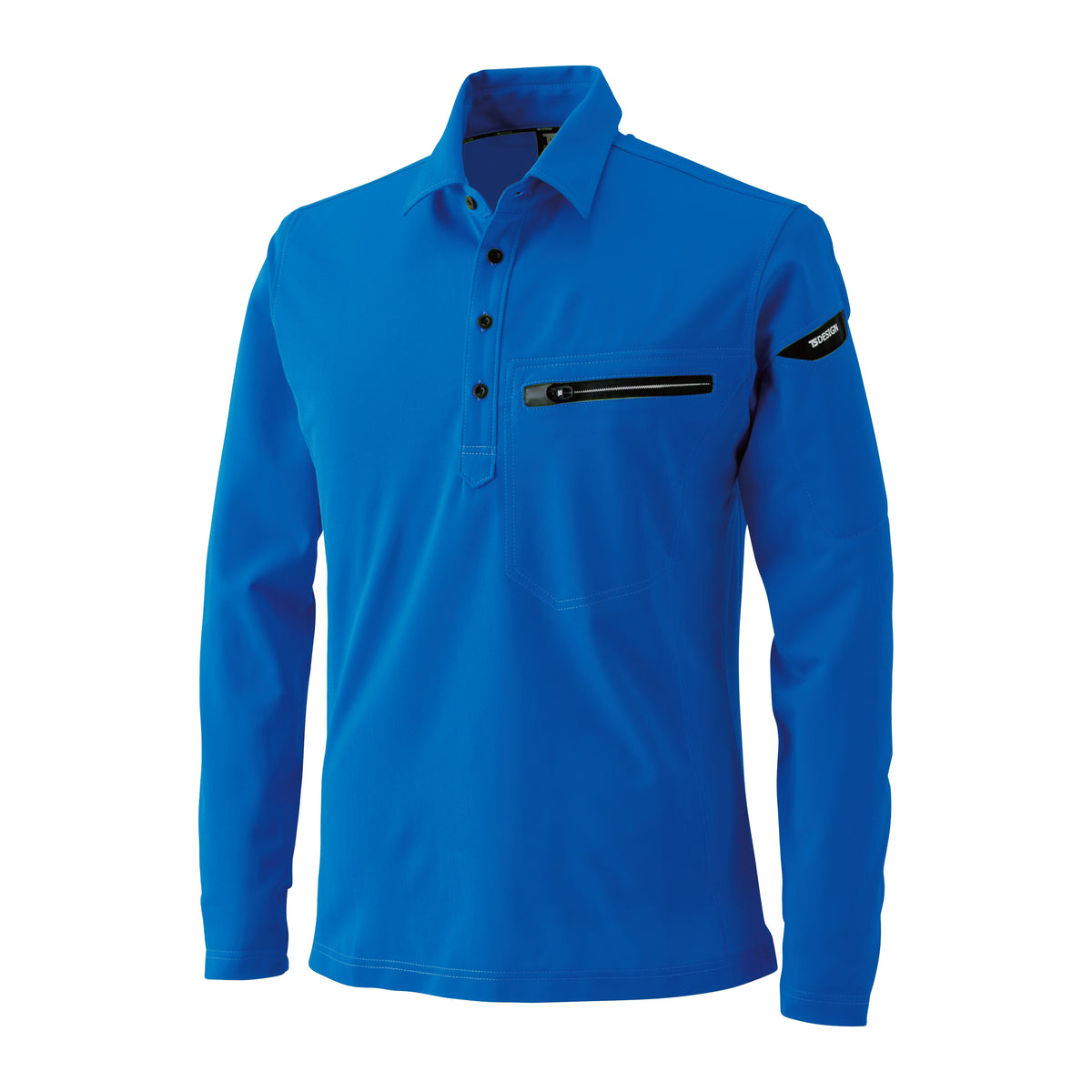 81305 ESワークニットロングポロシャツ