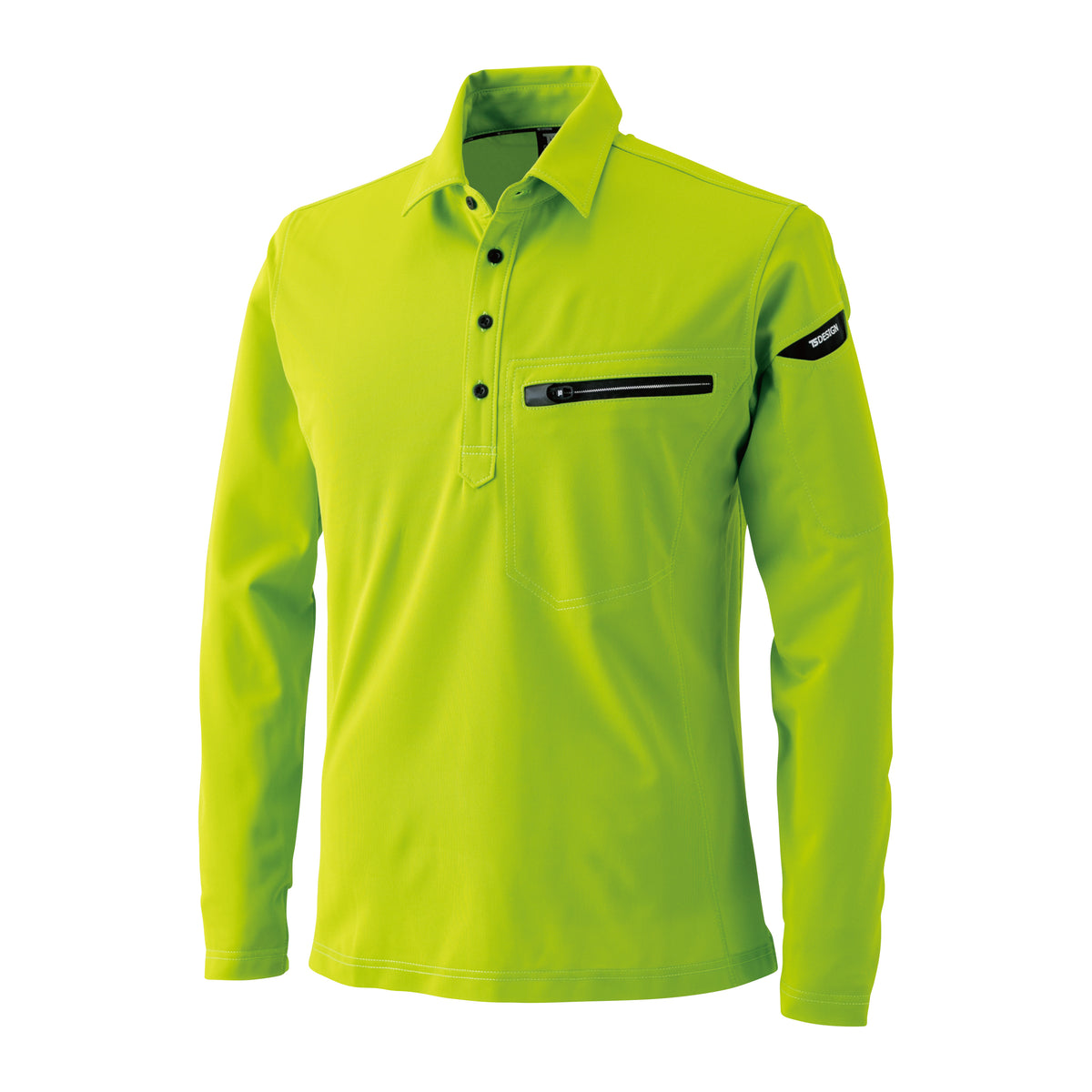 81305 ESワークニットロングポロシャツ