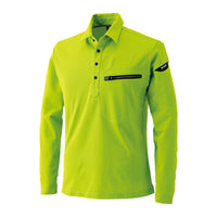 81305 ESワークニットロングポロシャツ