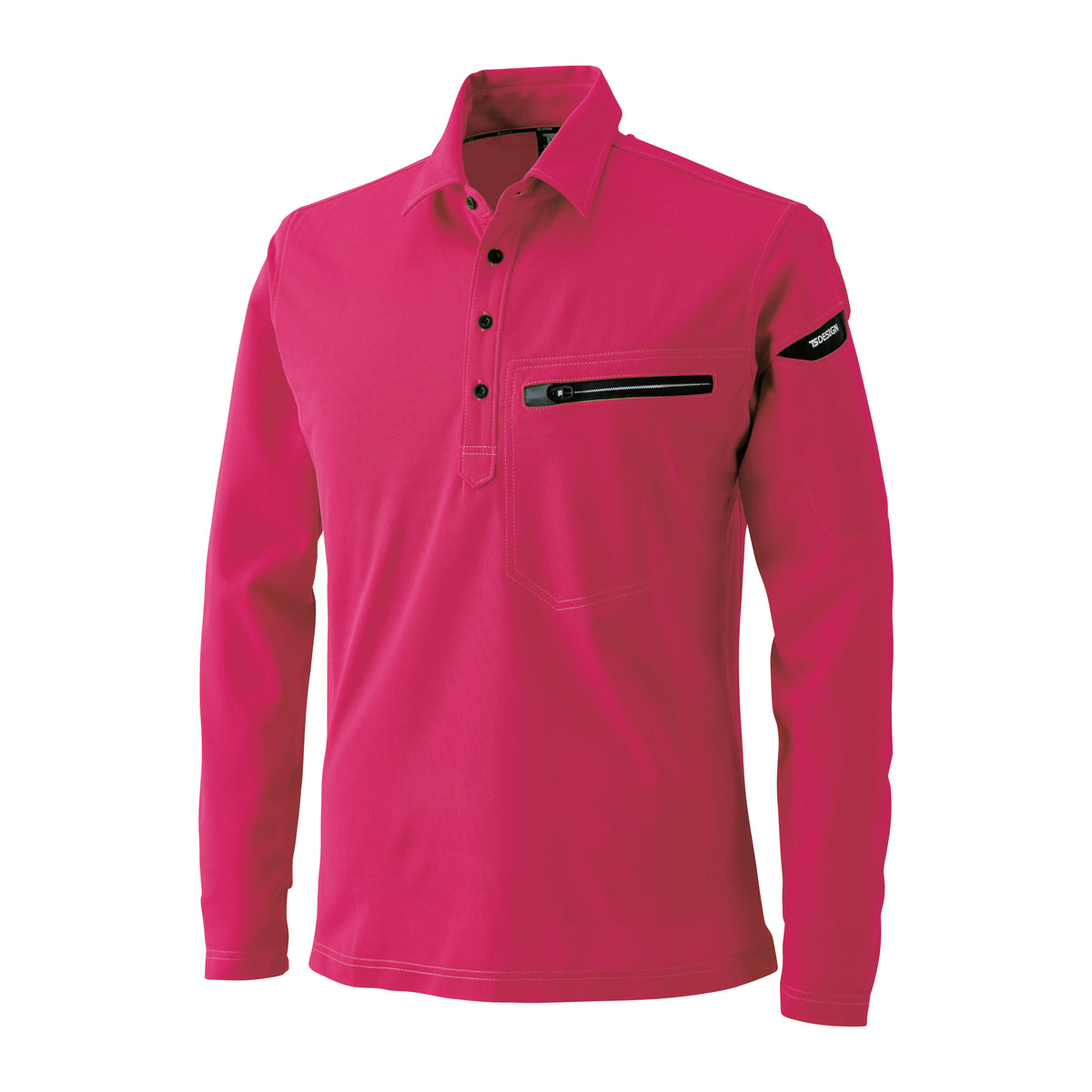 81305 ESワークニットロングポロシャツ