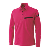 81305 ESワークニットロングポロシャツ