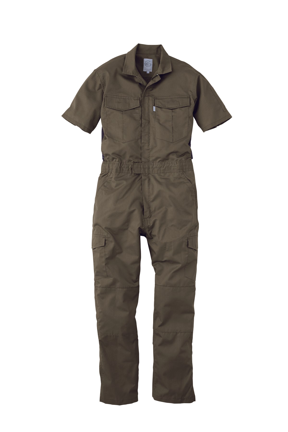 GE-525 シャドーストライプ・サマー半袖ツナギ