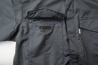 GE-527 シャドーストライプ・サマー長袖ツナギ